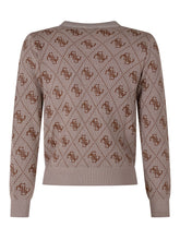 Crew Neck Sweater with Repeated Pattern - Guess Bambini | $store$