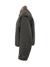 Cropped Jacket with Printed Collar - Des Phemmes | $store$