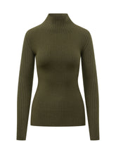 Maglia a Coste con Collo Alto - Abbigliamento Donna | $store$