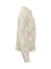 Graphic Lace Blouse with Openwork Embroidery - Fall / Winter 26 Woman | $store$