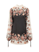 Winter Floral Dress with Wide Sleeves - Fall / Winter 26 Woman | $store$