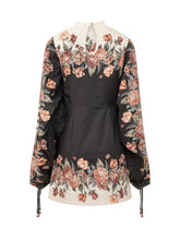 Winter Floral Dress with Wide Sleeves - Fall / Winter 26 Woman | $store$