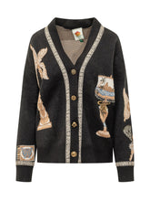 Vintage Cardigan with Figurative Motifs - Fall / Winter 26 Woman | $store$