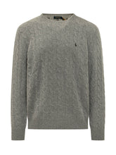 Pullover with Cables and Chest Logo Embroidery - Fall / Winter 26 Man | $store$