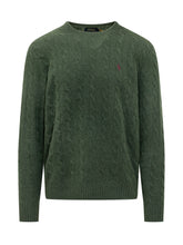 Pullover with Cables and Chest Logo Embroidery - Fall / Winter 26 Man | $store$
