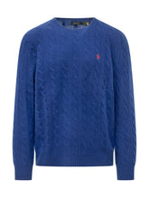 Pullover with Cables and Chest Logo Embroidery - Fall / Winter 26 Man | $store$