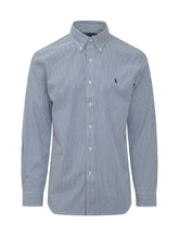 Fine Striped Shirt with Logo Embroidery - Fall / Winter 26 Man | $store$