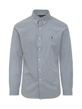 Fine Striped Shirt with Logo Embroidery - Fall / Winter 26 Man | $store$