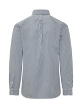 Fine Striped Shirt with Logo Embroidery - Fall / Winter 26 Man | $store$
