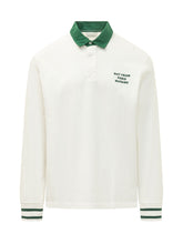 Long Sleeve Polo with Slogan - Drole De Monsieur | $store$