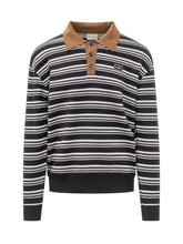 Striped Polo with Front Embroidery - Drole De Monsieur | $store$