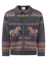 Isles Cardigan with Figurative Motifs - Fall / Winter 26 Man | $store$