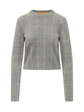 Shrunken Check Crewneck Sweater - Fall / Winter 26 Woman | $store$