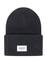 Ribbed Beanie with Applied Label - Amish | $store$