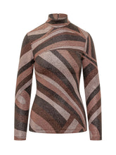 High Neck Top with Graphic Pattern - Fall / Winter 26 Woman | $store$