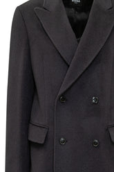 Double Breasted Coat with Peak Lapels - Boss | $store$